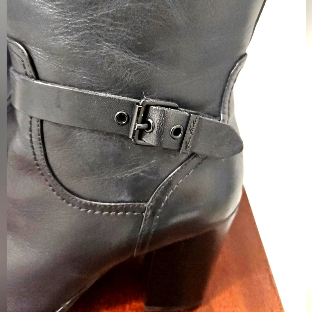 Marc Fisher Black Heeled Boots - Picture 5 of 10